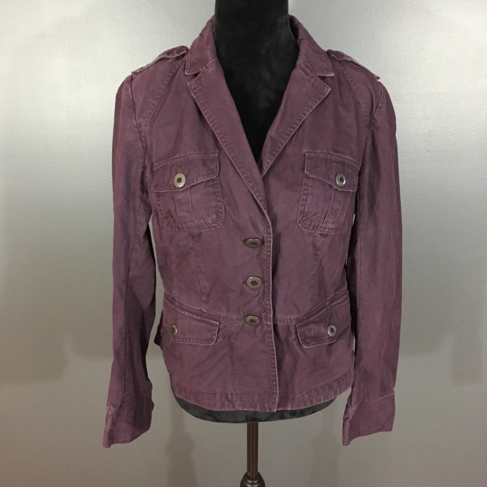 Ann Taylor Loft purple jacket